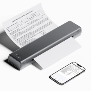 Anniversary Celebration while stocks last：Phomemo M08F A4 Portable Thermal Printer, Supports 8.26"x11.69" A4 Thermal Paper, Wireless Mobile Travel Printers for Car & Office,...