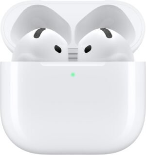 Apple AirPods 4 Wireless Earbuds, Bluetooth Headphones, with Active Noise Cancellation, Adaptive Audio, Transparency Mode, Personalized Spatial Audio, USB-C Charging Case,...
