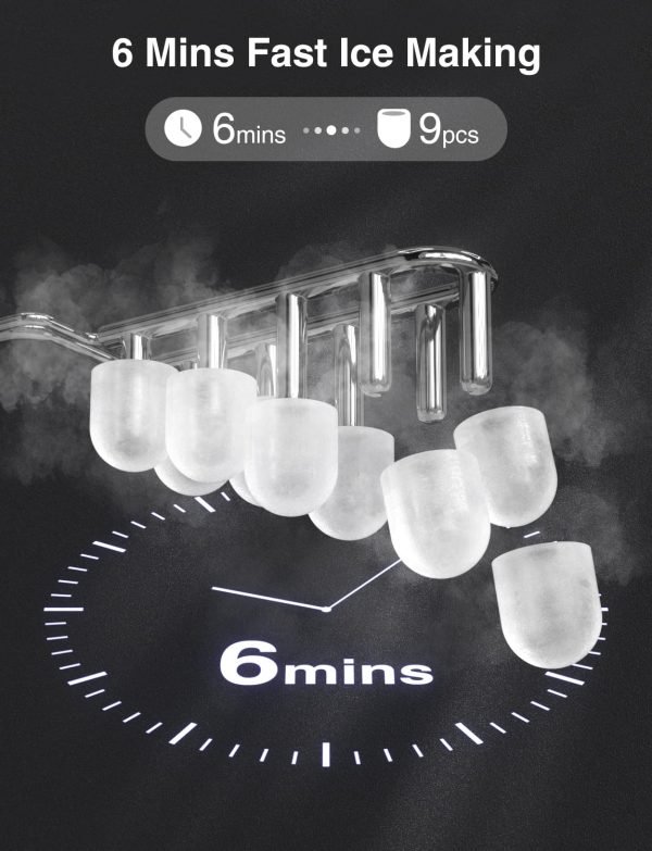 Celebrate with Us Anniversary Limited-Time & Limited-Quantity Deal AED 99.00د.إ:CROWNFUL Ice Maker Countertop, Portable Self-Cleaning Ice Maker Machine with Handle, Scoop and...