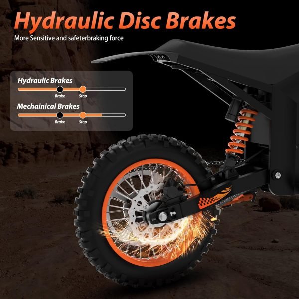 Limited-Time Sale for Summer Surprises AED 99د.إ :Soleil01 Electric-Dirt-Bike for Teens Adults, 14"/12" Fat Tire 2000W Electric-Motorcycle with 48V 21AH Battery Ebike 37MPH...