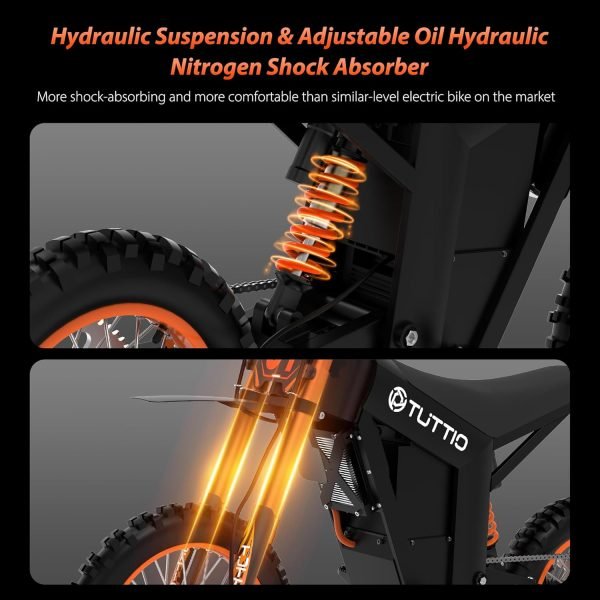 Limited-Time Sale for Summer Surprises AED 99د.إ :Soleil01 Electric-Dirt-Bike for Teens Adults, 14"/12" Fat Tire 2000W Electric-Motorcycle with 48V 21AH Battery Ebike 37MPH...