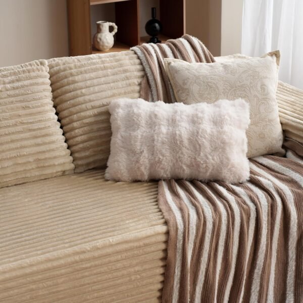 ovios 104" Cloud Sectional Couch with L-Shape Chaise,Modern Modular Sofa with Deep Seat, Upholstered Couches for Living Room Bedroom,No Assembly Required, Beige (Plush Corduroy...