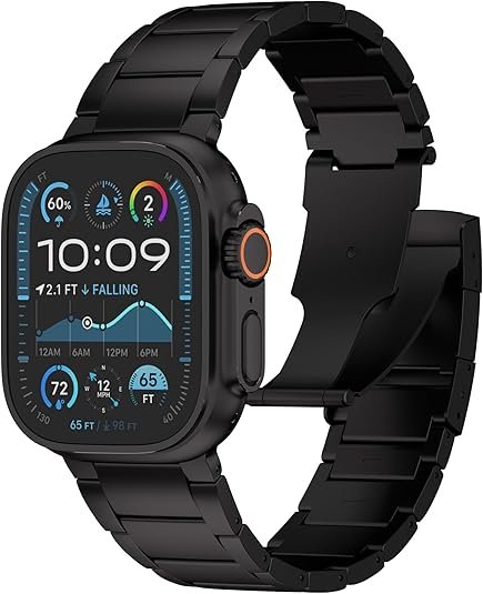 Titanium Milanese Loop Strap for Apple Watch Ultra 2/1 49mm 9 8 7 6 5 for Apple Iwatch Series 10 46mm 45mm 42 44mm Metal Button